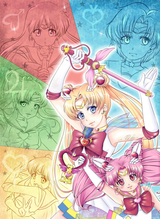 Super  Sailor Scouts Finished
