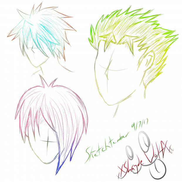 Sketchtember Day 7 (Hairstyle Sketch) 9/7/17