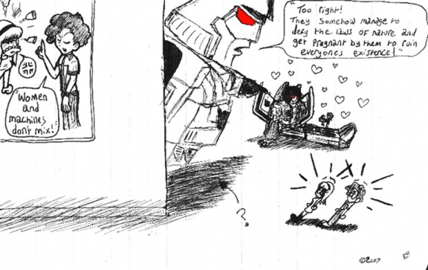 Women and machines don't mix...