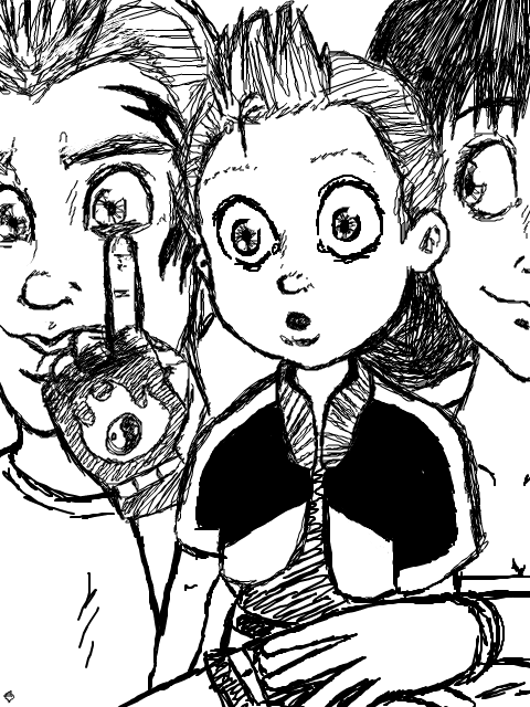 Tegaki - Zell, Selphie and Nat