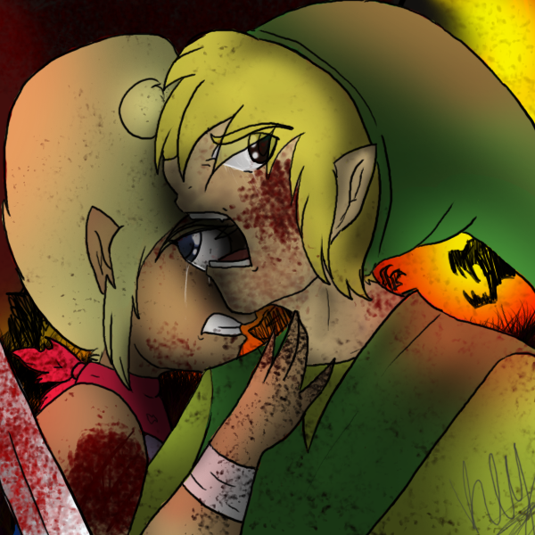 *blood warning* Link and Tetra-the final battle