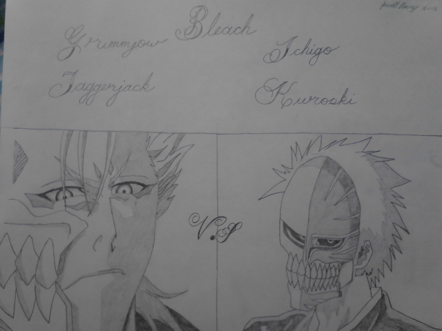 Grimmjow vs Ichigo drawing