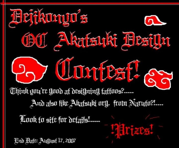 Akatsuki Tattoo Design Contest!!
