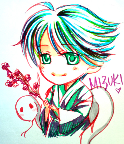 KamiKiss: Mizuki Chibi Sketch