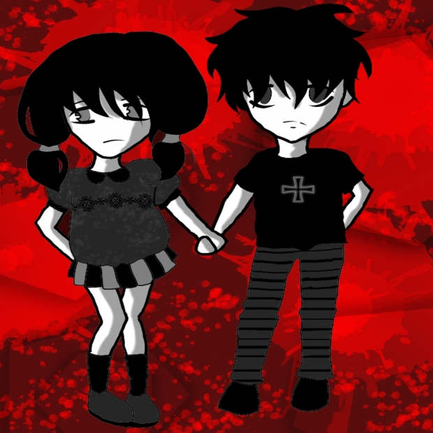 Goth couple