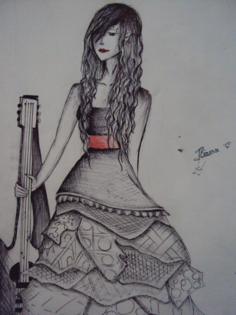 the  girl with guitar