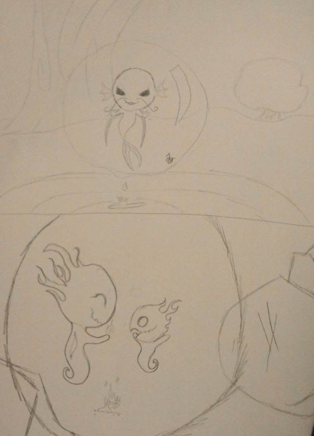 Water and fire at play