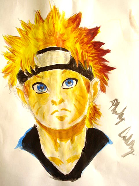 Naruto Uzimake (Acrylic Paint)