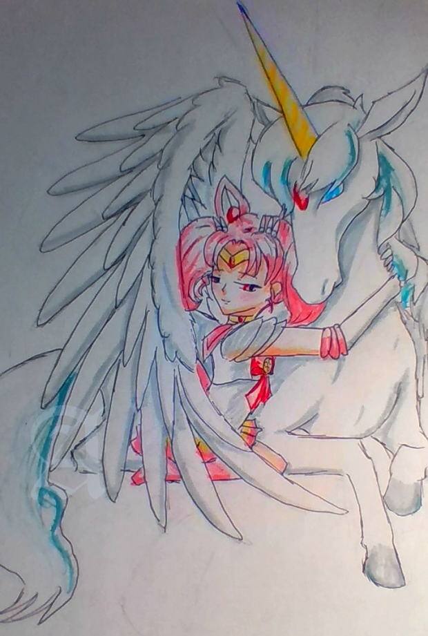 Chibi moon and Helios <3