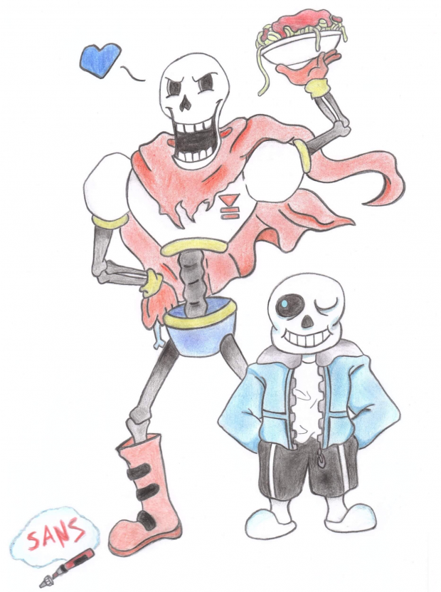 The great Papyrus and his brother Sans