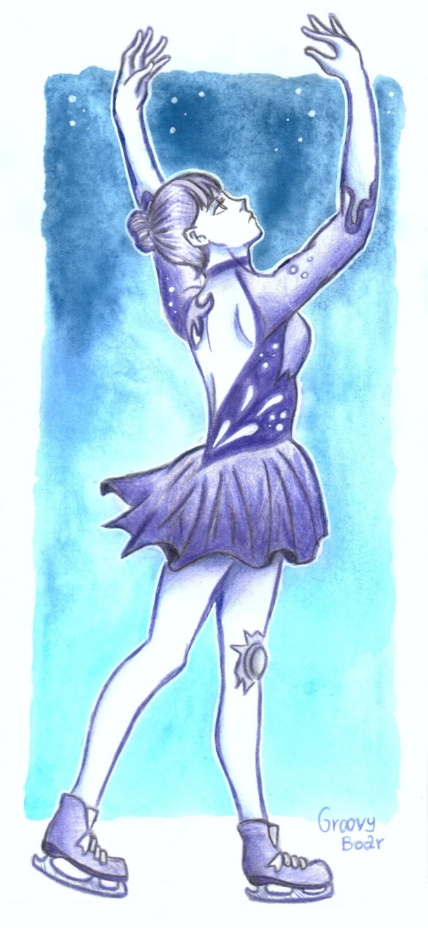 Under a jellyfish chandelier