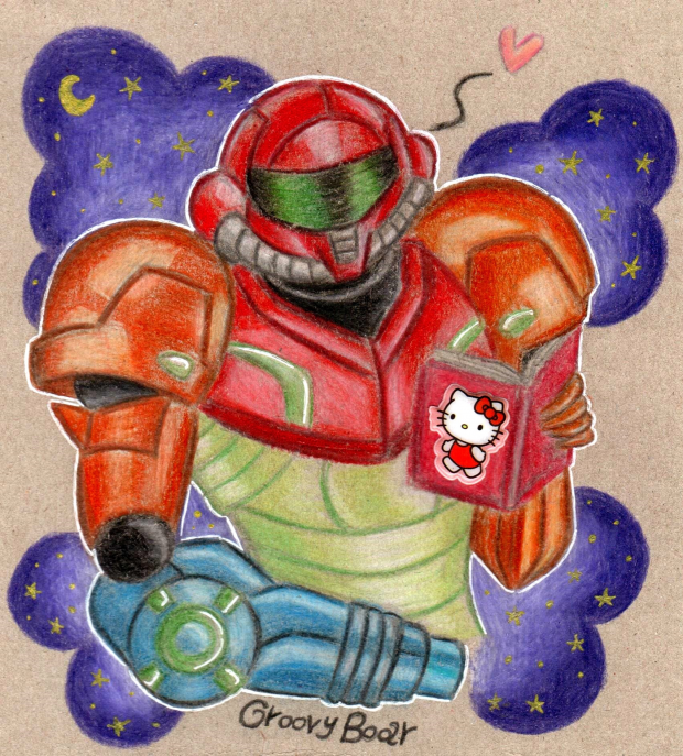Samus reading cute stuff