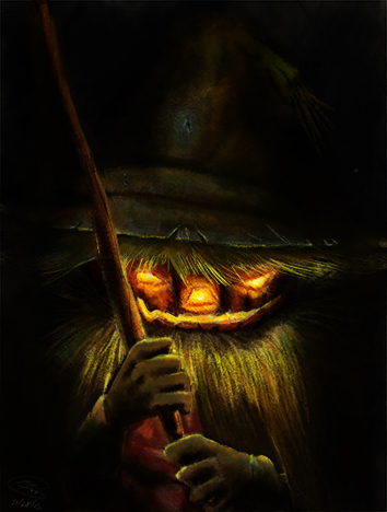 Halloween Painting Scarecrow