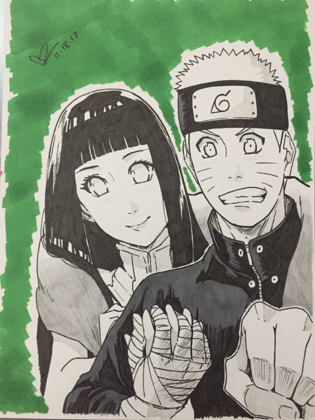 Naruto Uzumaki and Hinata Hyuga from Naruto Shippuden