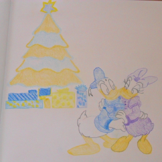 Donald Duck & Daisy - Christmas Hug