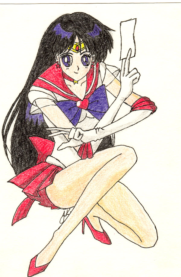 Sailor Mars Posing