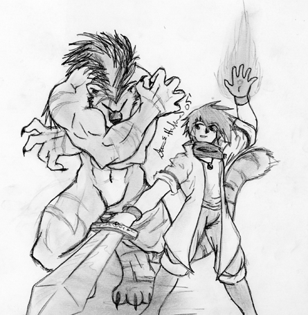 Bof3 - Ryu And Rei (weretiger)