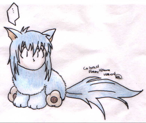 Fuzzy Kitsune (color)