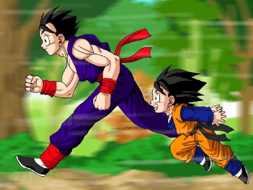 Goten And Gohan Running