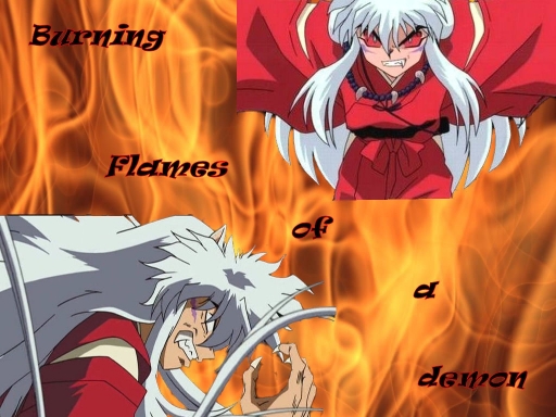 Burning Flames Of A Demon