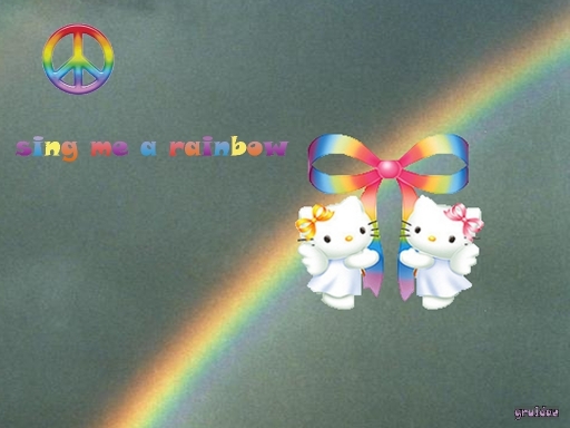 rainbow kitty wall2