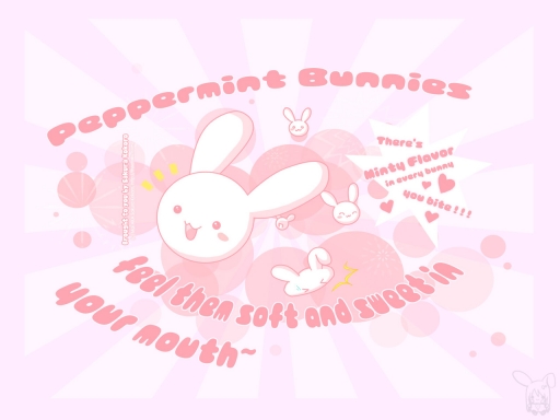 Peppermint Bunnies ♥ Wallpap