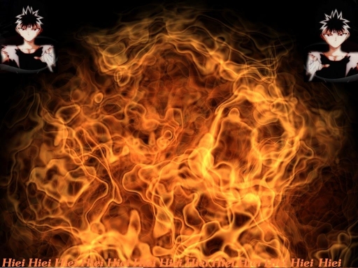 Hiei In Flames