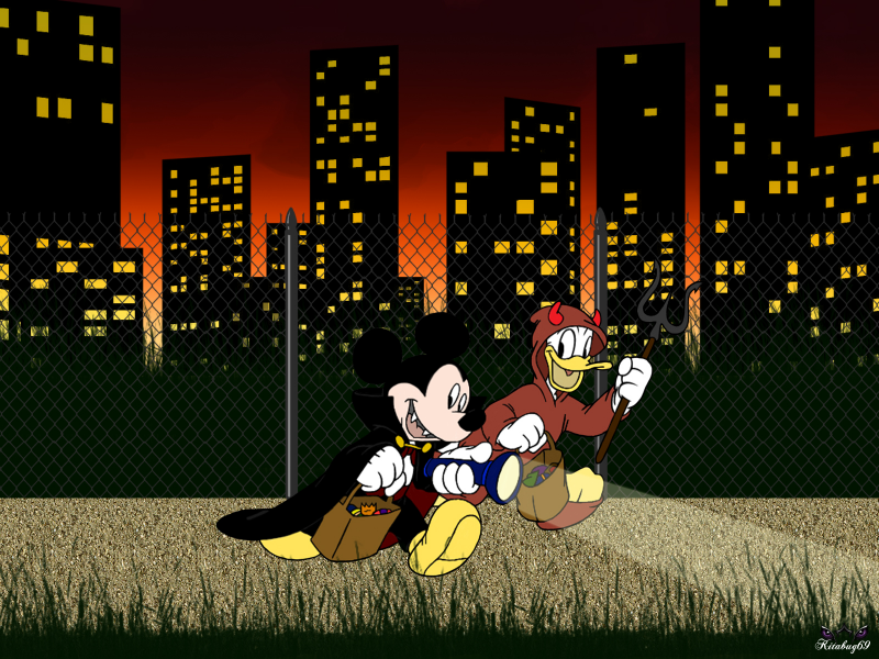 Mickey and Donald Halloween