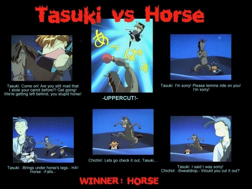 Tasuki Vs Horse