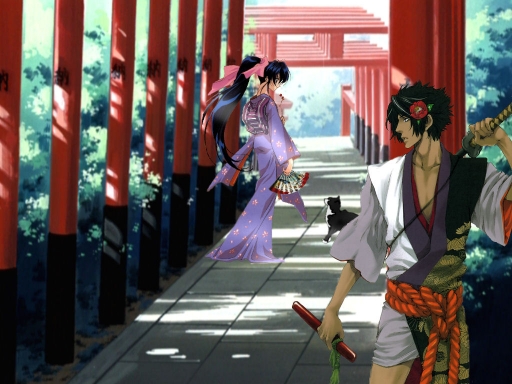 samurai and geisha