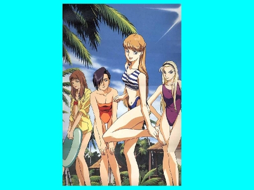 Gundam W Girls In Swimsuits