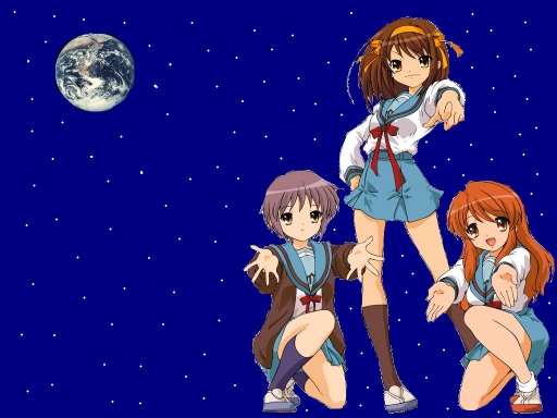 Haruhi Trio In Space