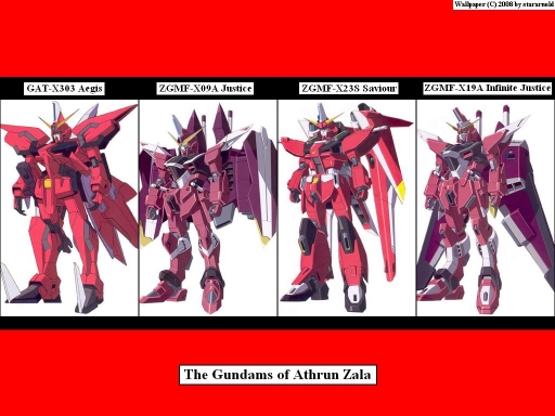 Gundams of Athrun Zala