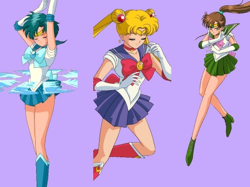 Sailor Moon, Mercury And Jupit