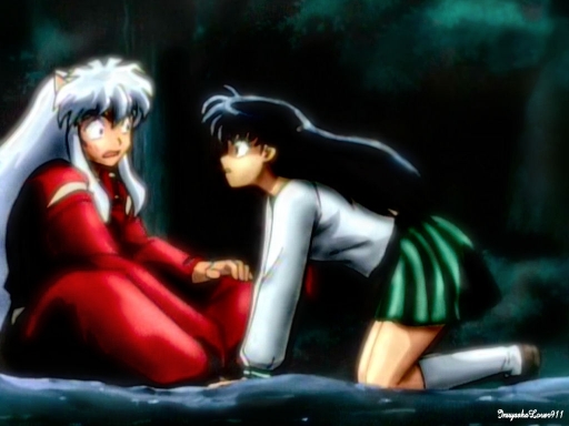 Inuyasha And Kagome Fighting