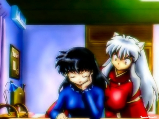 Inuyasha And Kagome In Her Roo