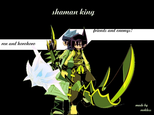 shaman king-ren and horohoro