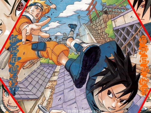 Naruto Vs Sasuke In The Town