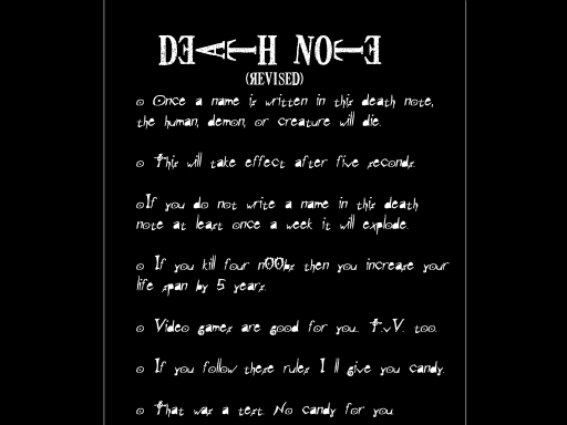 Death Note (revised)