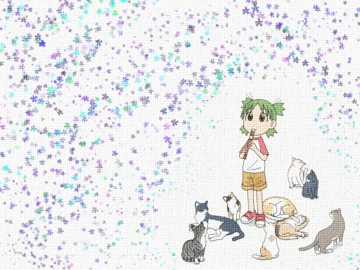 Yotsuba and cats