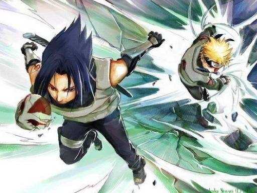 Naruto Chasing Sasuke