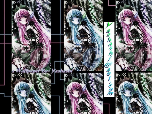 Blue Pink Black Chobits