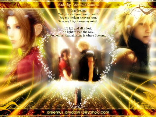 Cloud  and Aerith.....by Areem