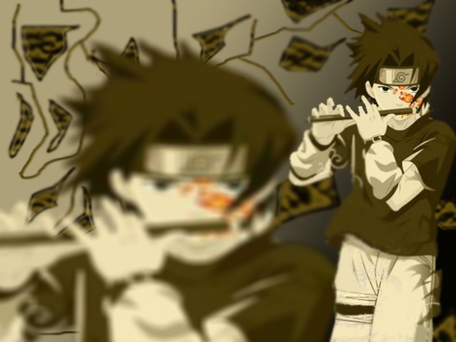 sasuke playing in the flute