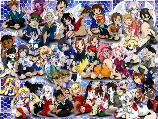 Anime Kitties Collage