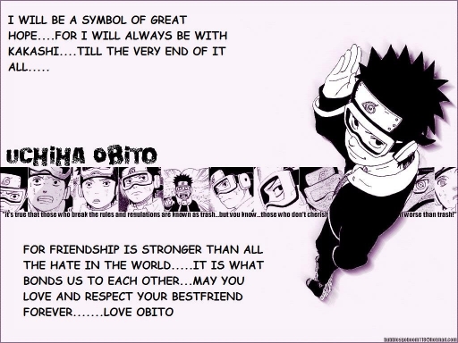 OBITO'S VOW OF FRIENDSHIP.