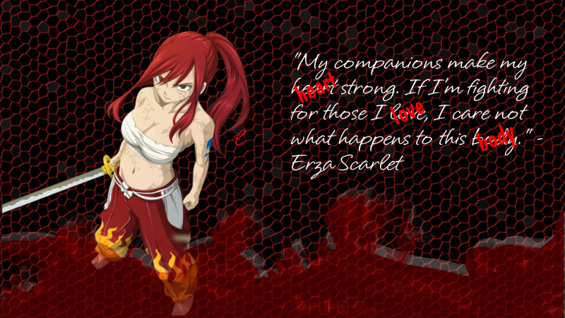 Erza on Fire!