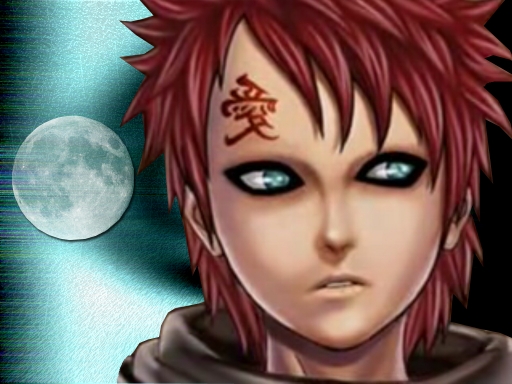 Gaara by the Moon
