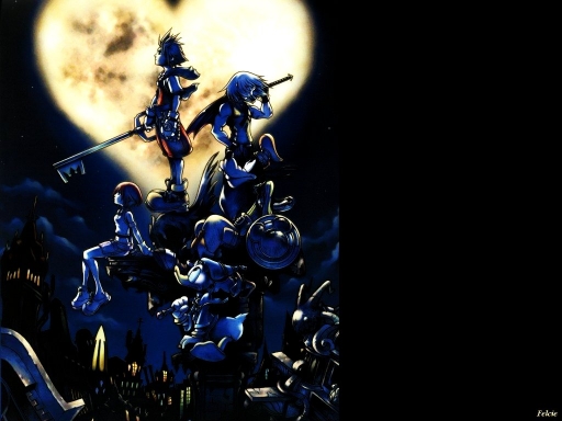 Under yellow moon heart