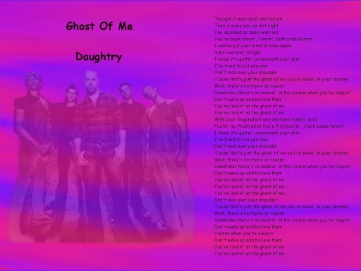 Ghost of me with lyrics